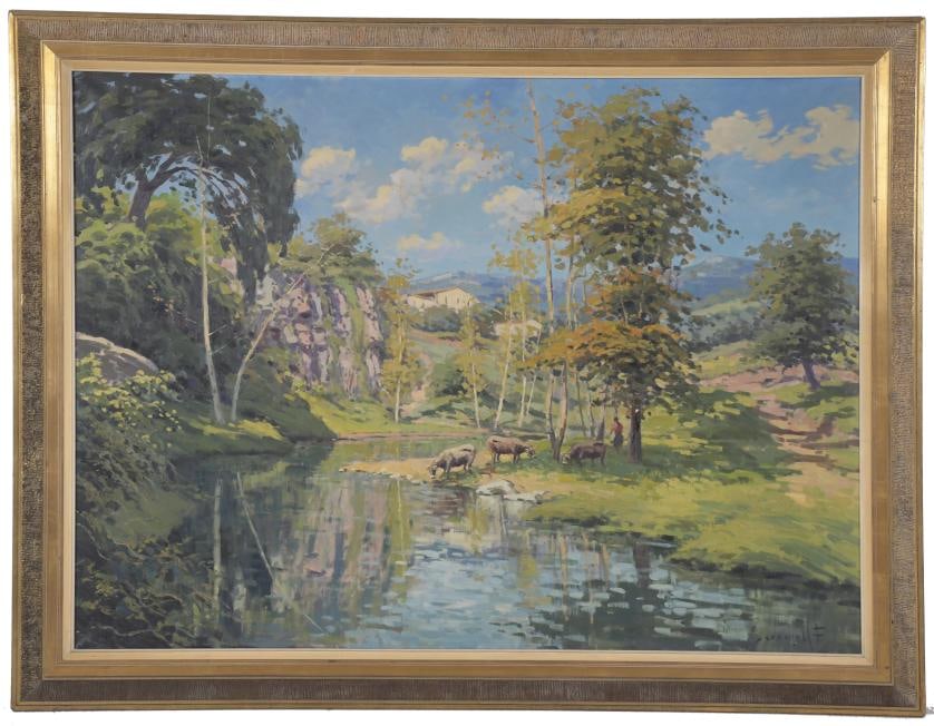 FRANCESC CARBONELL MASSABE (1928). 'LA RIERA', Sant Feliu del Recó. (1 of 6)