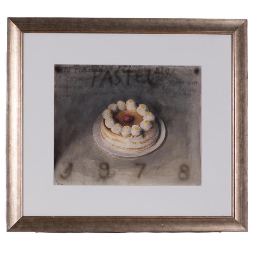MAT?AS QUETGLASS (1946). 'Cake', 1978.: Mixed media on paper. Signed and dated on the upper central area. 33 x 40 cm; 58 x 66 cm (frame).