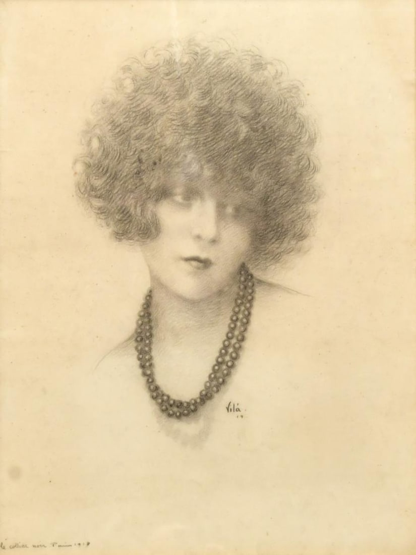 EMILI VILÀ GORGOLL (1887-1967). 'Le collier noir', 1919. (1 of 4)