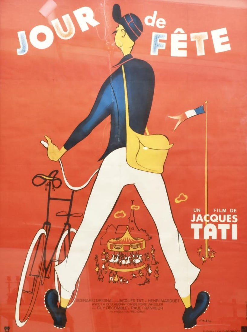 Original poster for Jacques Tati's film ‘Jour de Fête’. (1 of 4)
