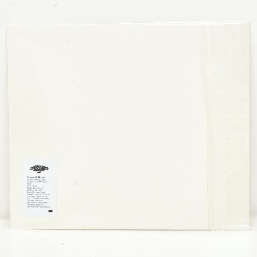 Bruce McBroom. Sean Connery, Alec Baldwin and Scott Glenn. 1990.: Vintage silver gelatin print. Sean Connery, Alec Baldwin and Scott Glenn in John McTiernan's ‘The Hunt for Red October’. Photograph taken for the promotion of the Paramount film. 18 x 24 cm (photo