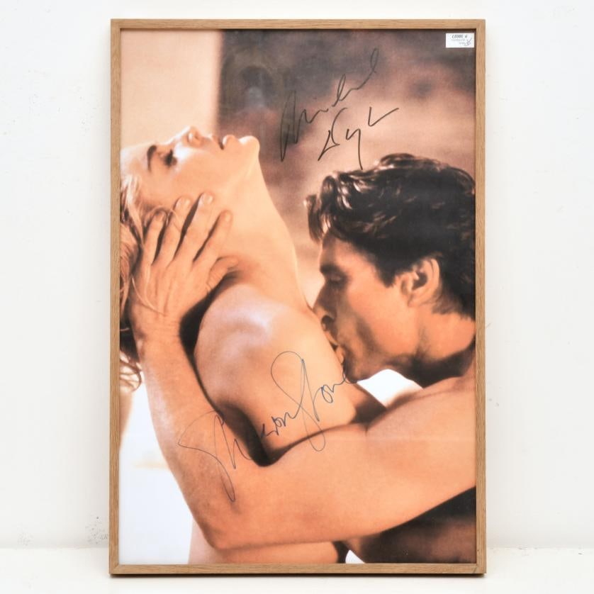 Ralph Nelson. Basic Instinct. 1992.: Chromogenic print on paper. Photograph autographed by Michael Douglas and Sharon Stone and accompanied by a certificate of authenticity. 56.5 x 39.5 cm; 58.5 x 41.5 cm (frame).