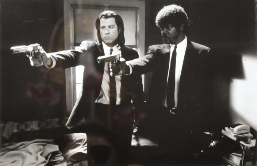 Linda R. Chen. Samuel L. Jackson and John Travolta. Pulp Fiction. 1994. (1 of 3)