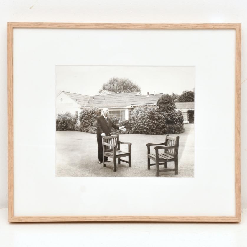 Philippe Halsman (1906 -1979). Alfred Hitchcock, 28th January 1976. (1 of 3)