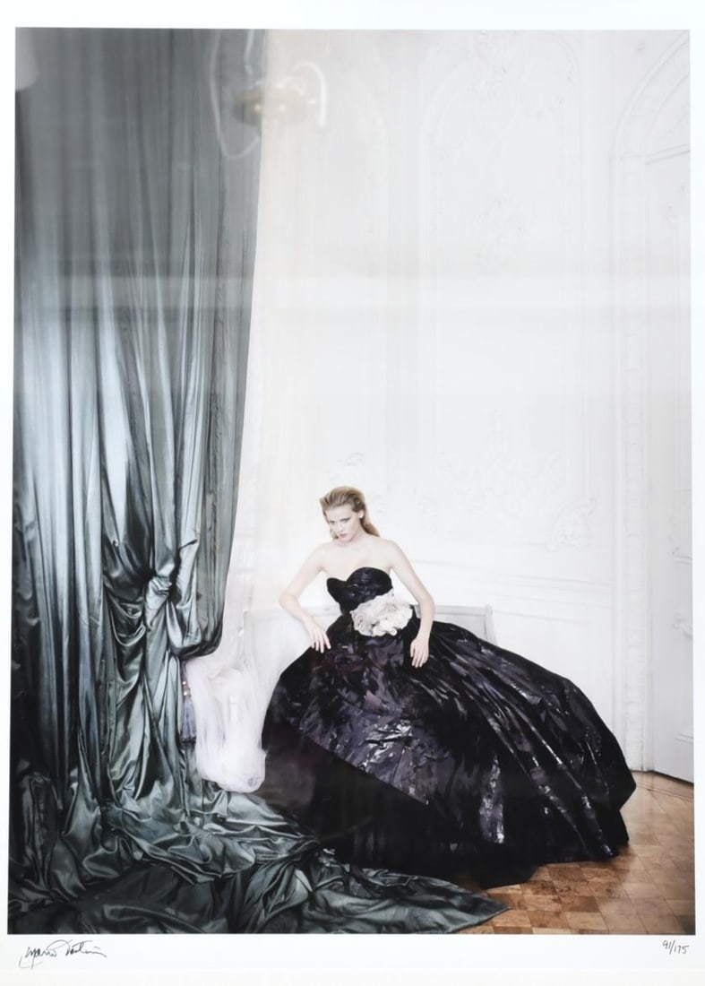 Mario Testino (Lima, 1954). Lara Stone for British Vogue London, 2009.: Chromogenic print on Fujiflex Crystal C-type paper. Signed on the lower left corner. Numbered 91/175 on the lower right corner. Mario Eduardo Testino is one of the world's most admired and famous fash