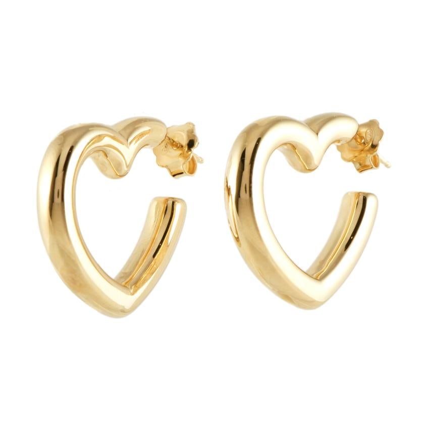 Heart-shaped earrings.: Gold-plated 925 silver. Pressure clasp.
