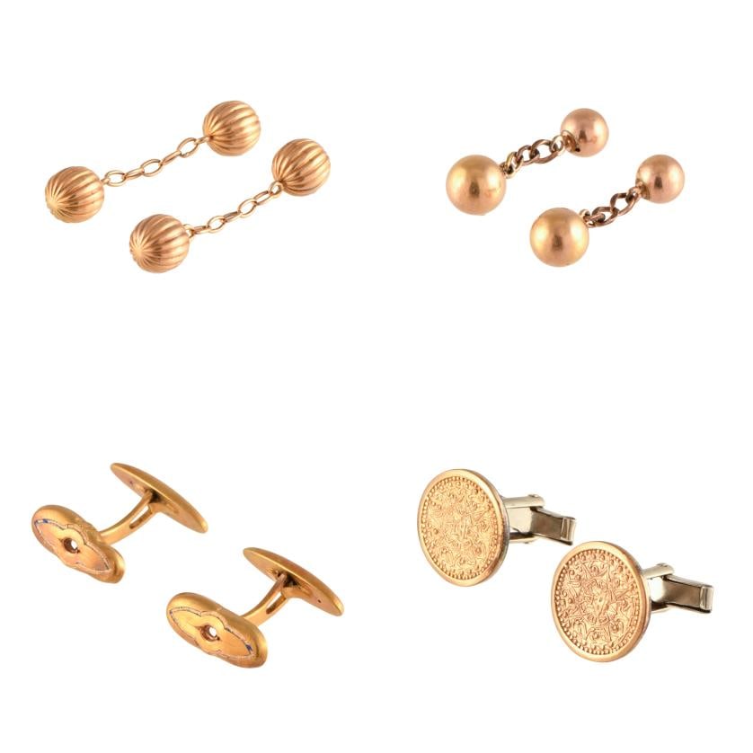 Set of four pairs of cufflinks. (1 of 4)