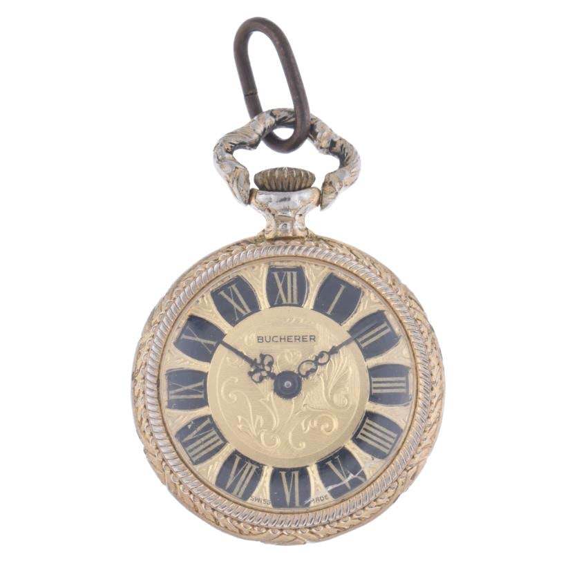 BUCHERER, pocket watch.: Case of 25 mm, one lid. Roman numerals. Manual winding movement. In running order at the time of cataloguing.
