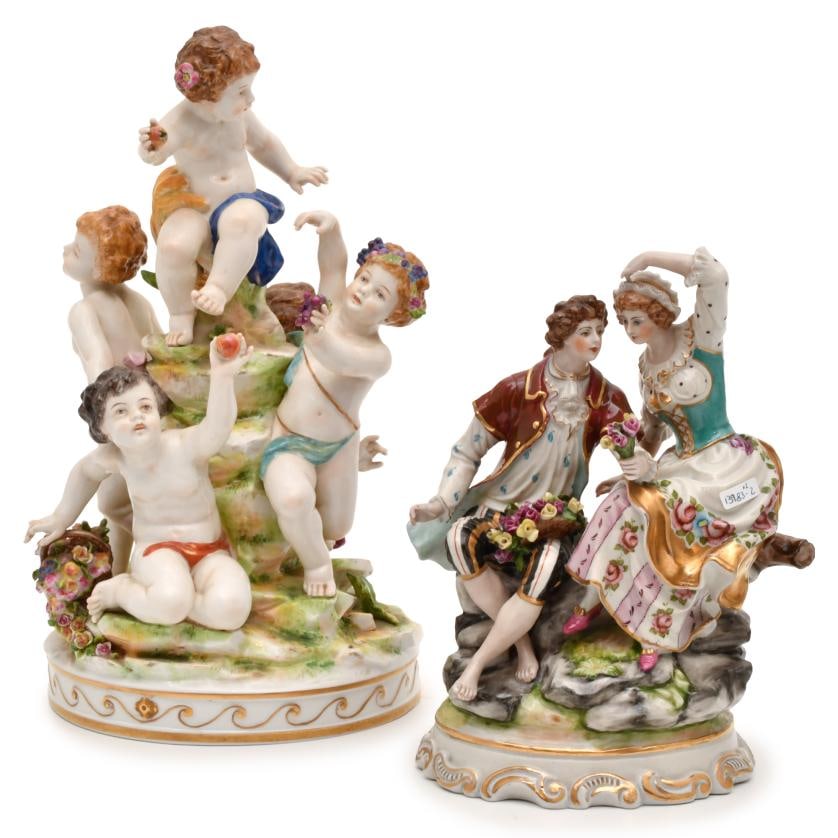 20TH CENTURY SPANISH SCHOOL. Pair of figural groups. (1 of 5)