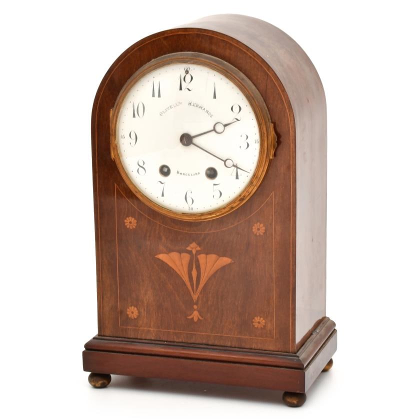 Edwardian style clock, 20th century. (1 of 2)