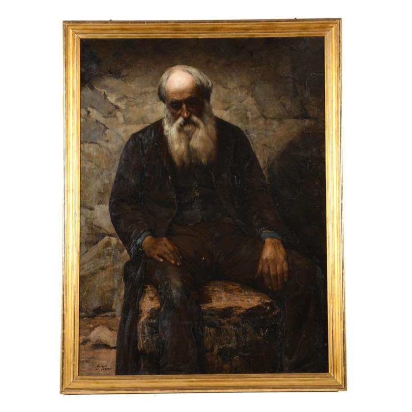 CAMILLO VERNO (1870-1942). 'Old man'. (1 of 3)