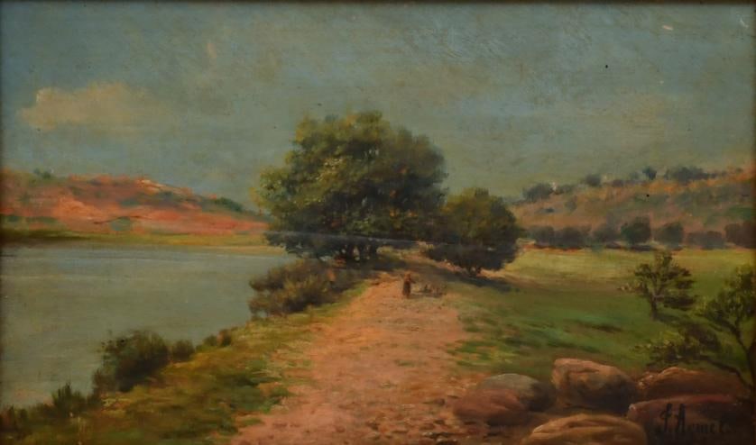 JOSEP ARMET I PORTANELL (1843-1911) "River view". (1 of 4)
