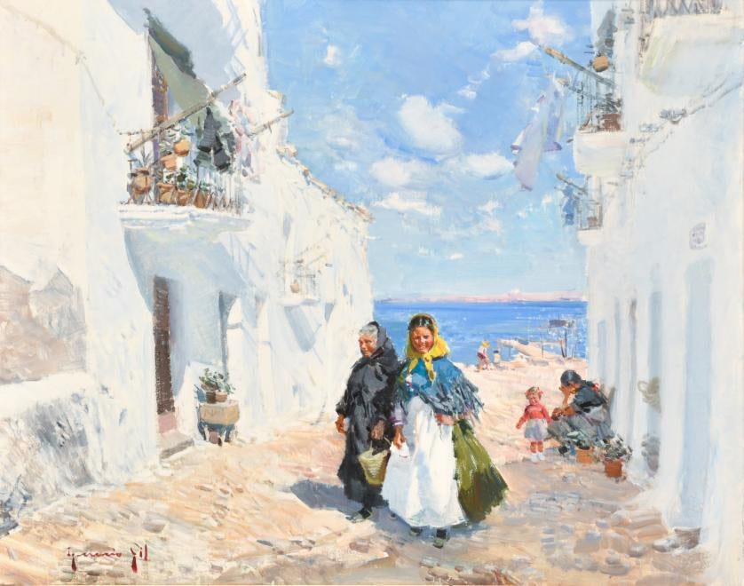 IGNACIO GIL (1913-2003). "ibiza women". (1 of 4)