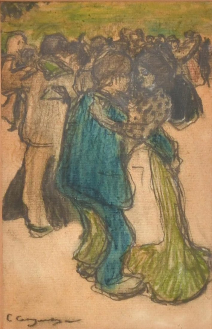 CARLES CASAGEMAS (1880-1901). "Popular dance". (1 of 4)