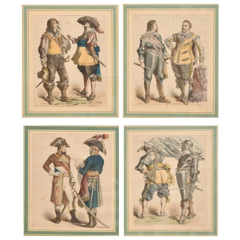 20TH CENTURY GERMAN SCHOOL. "PERIOD CHARACTERS". (1 of 5)