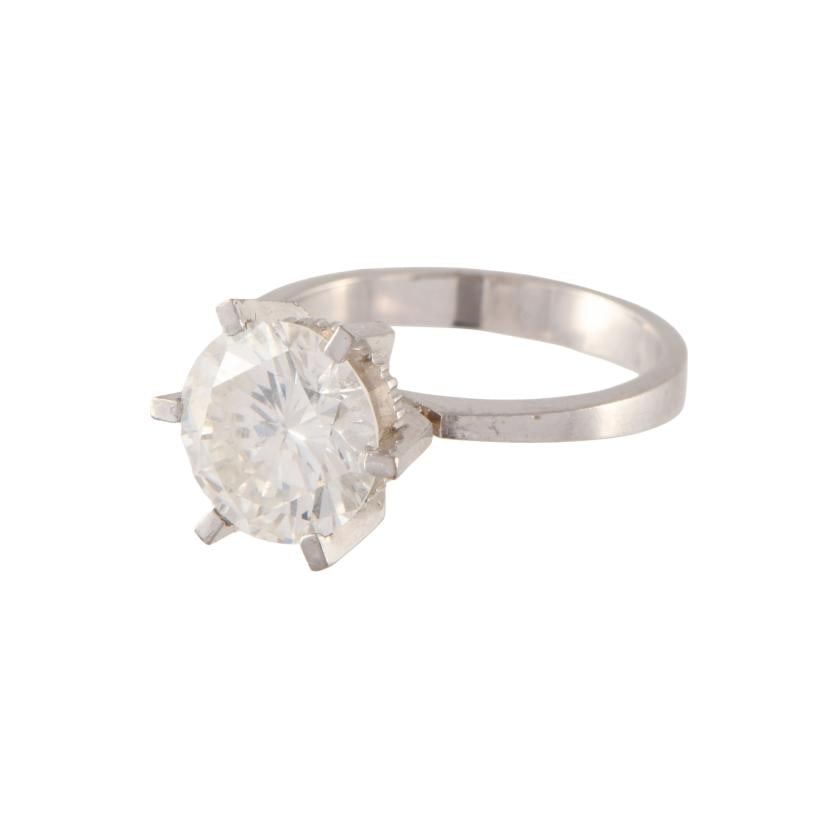 Diamond solitaire ring. - 2
