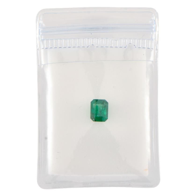 Unmounted emerald.: Emerald cut, 1.28 ct.Brazil.