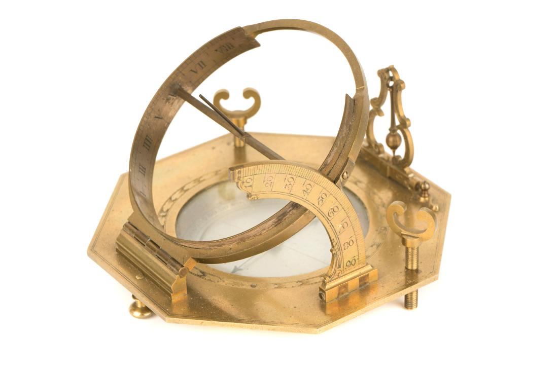 A Large Brass Equinoctial Sundial, (1 of 3)