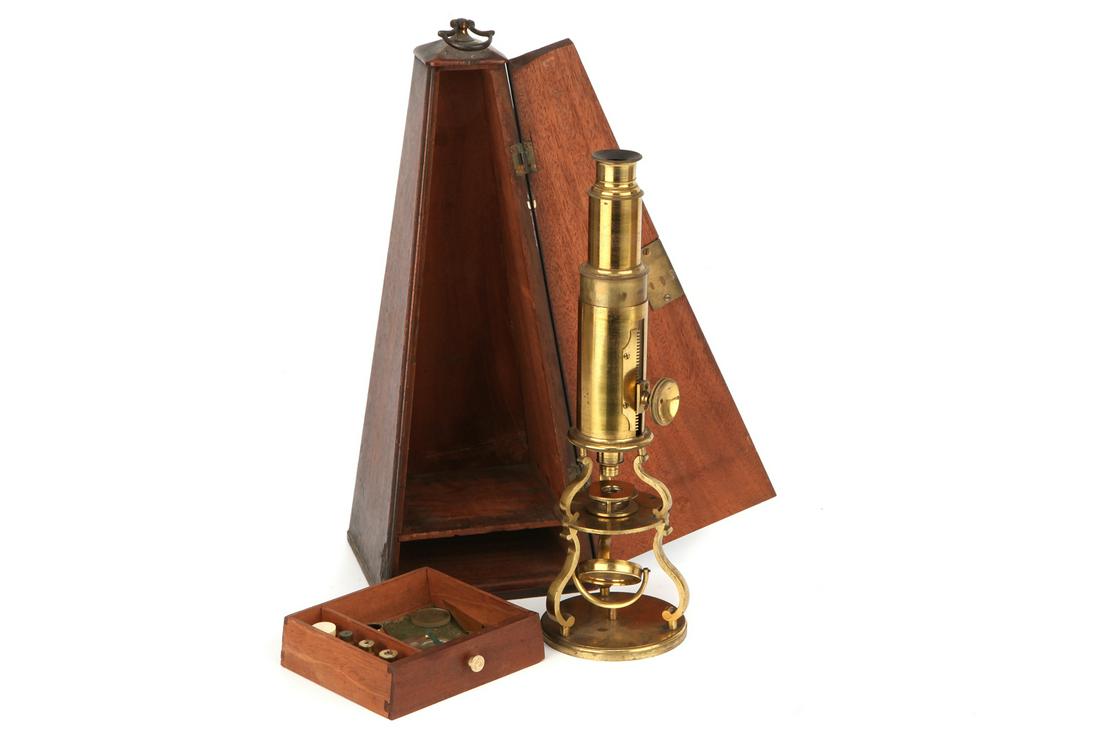 A 19th Century Culpeper-Type Microscope, (1 of 1)