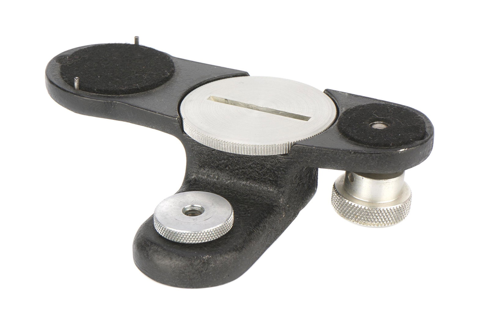 A Wray Tripod Cradle Adapter,: A Wray Tripod Cradle Adapter, with integrated film advance wheel