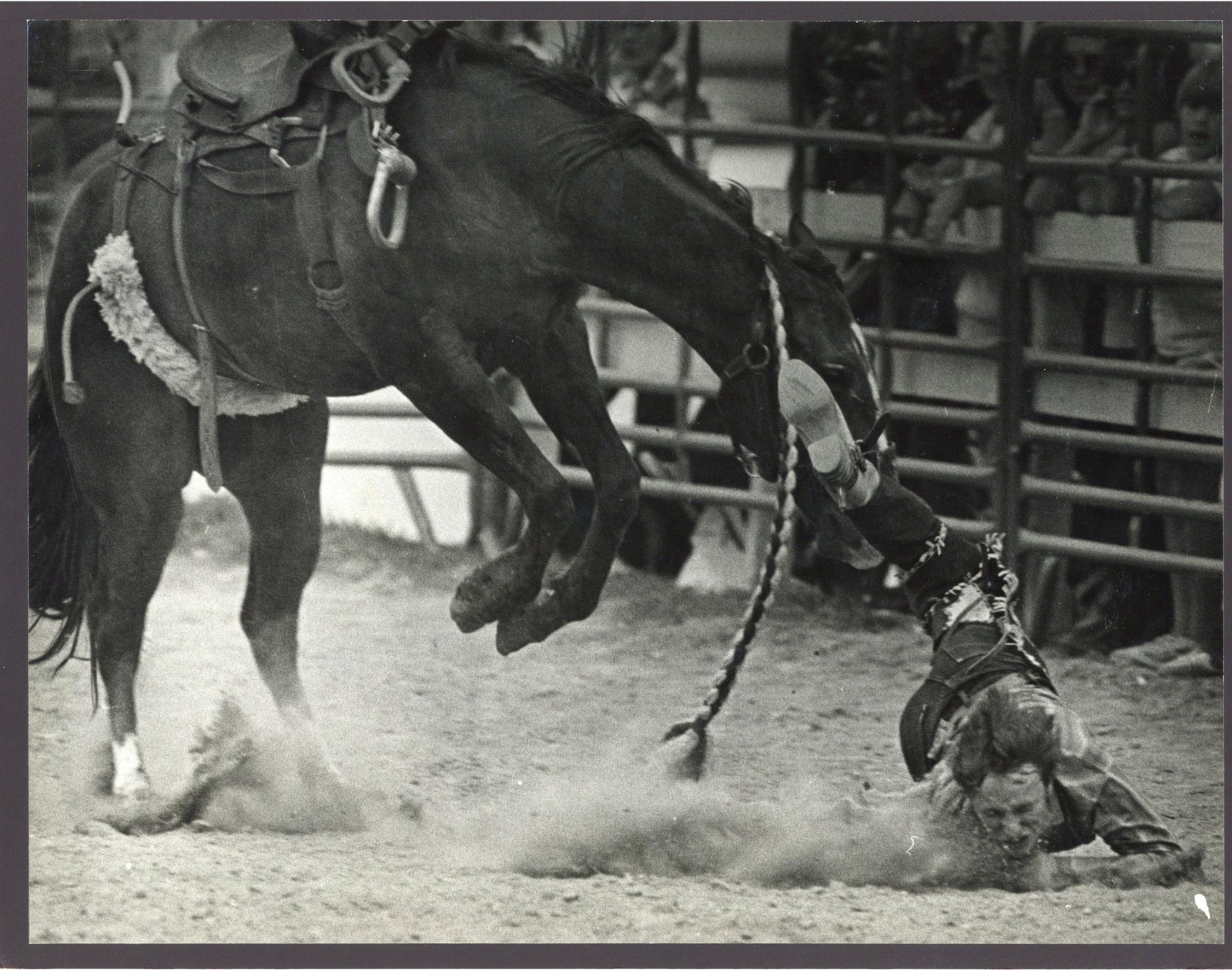 THOMAS HART SHELBY Say Ouch,: THOMAS HART SHELBY Say Ouch, American vintage gelatin silver print, 1985 entry to College Photographer of the Year, mounted on board, label and inscription verso, image 33.5cm x 26cm. Note: Thomas She