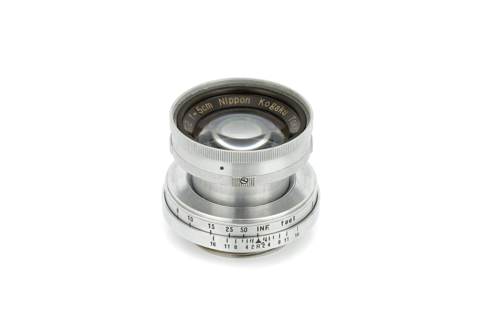 A Nippon Kogaku Nikkor-H.C 'Collapsible' f/2 50mm Lens,: M39, chrome, serial no. 806148, body, G-VG, elements, VG Note: Lot imported under Temporary Admission. 5% UK import VAT will be charged on the â€˜hammerâ€™ and 20% UK VAT will be charged on t