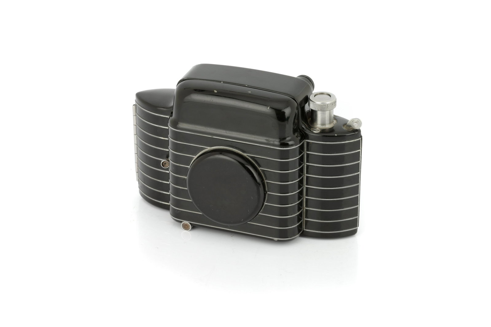 A Kodak Bantam Special Rangefinder Camera,: 1936-48, black, serial no. 5350099, with Kodak Ektar f/2 45mm lens, black, serial no. 11141, body, G, some marks to rear, lens, VG, shutter working