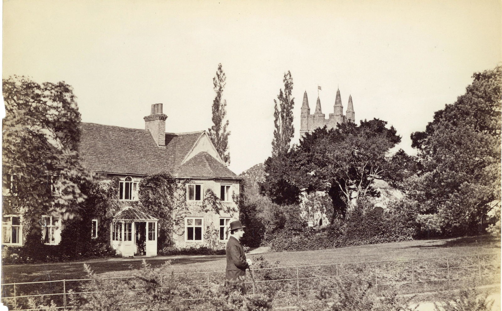 FRANK MASON GOOD (1839-1928) Charles Kingsley at: albumen print, c.1860-1865, 19.3cm x 27.8cm, on modern cream mount 50cm x 40cm