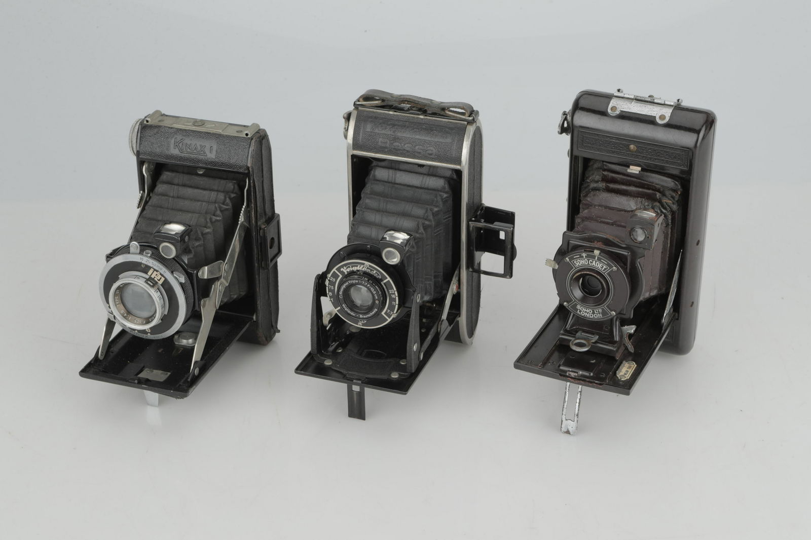 Three Folding Medium Format Cameras, (1 of 1)