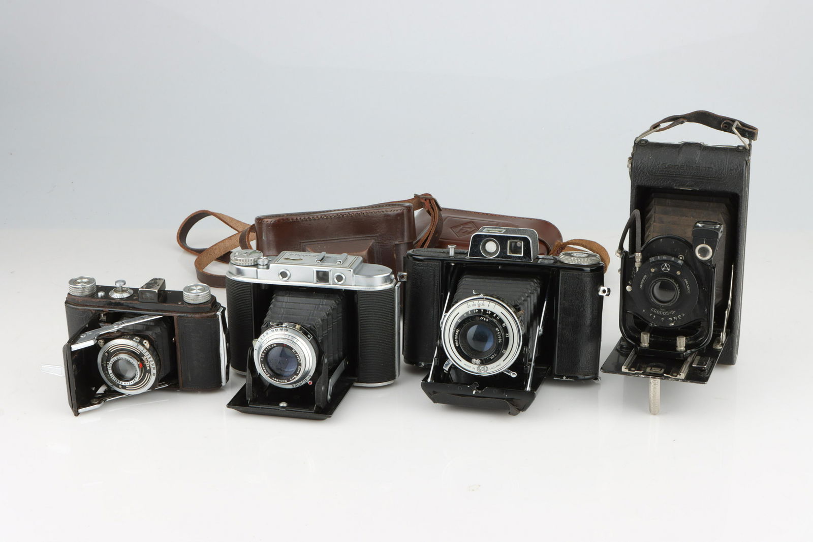 Four Folding Medium Format Cameras, (1 of 1)