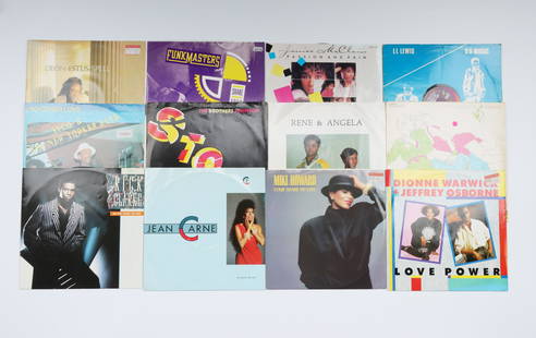 Vinyl Records, VRG20: Soul, Funk, Disco 12" Singles, approximately forty, including Shirley Jones, Aurra, Deon Estus, Anita Baker, Sharon Brown, Atlantic Star, Paul Johnson, Ottawan and others, various years and conditions