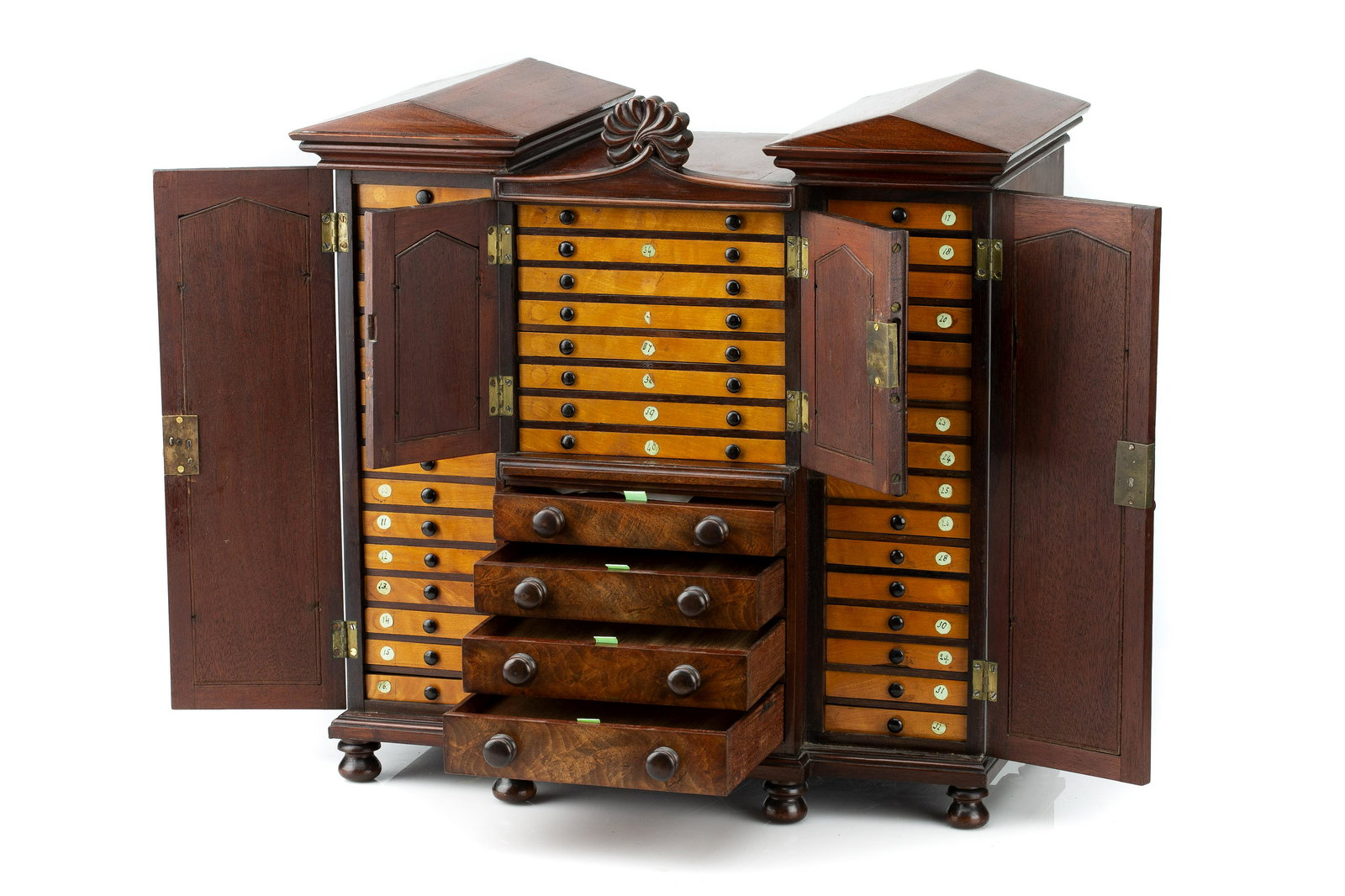 A Fine Breakfront Collectors Cabinet (1 of 3)