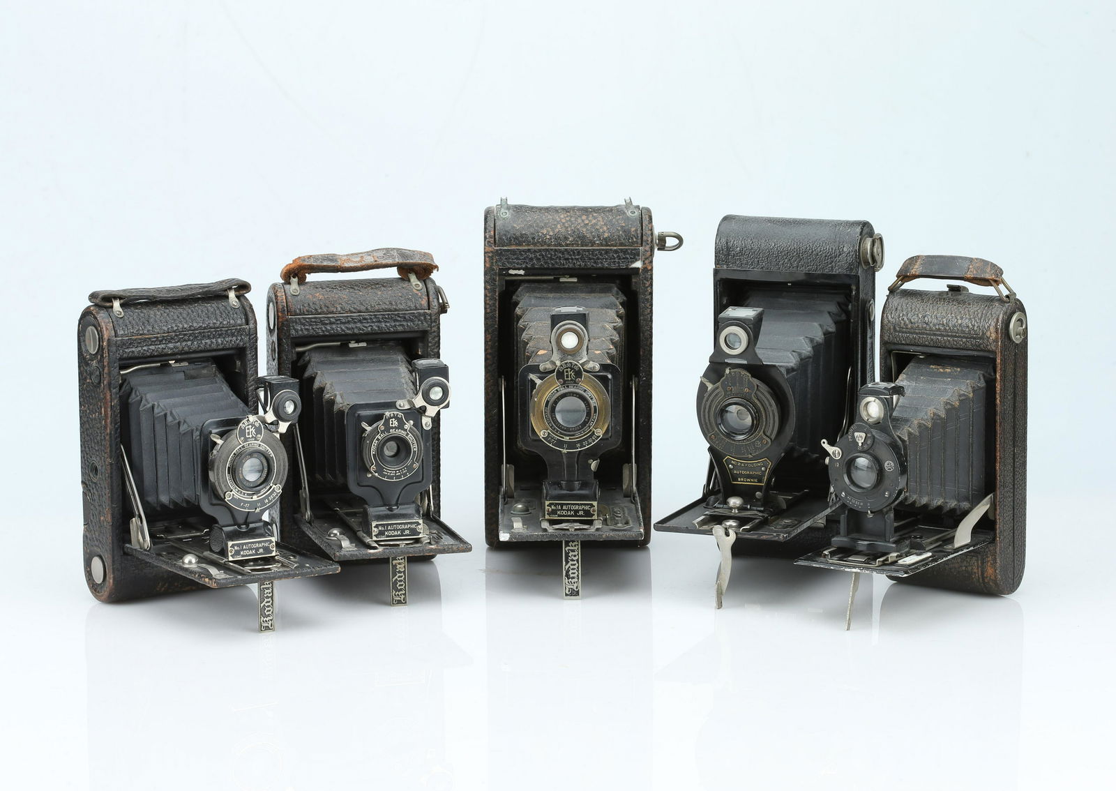 A Selection of Five Folding Cameras, (1 of 1)