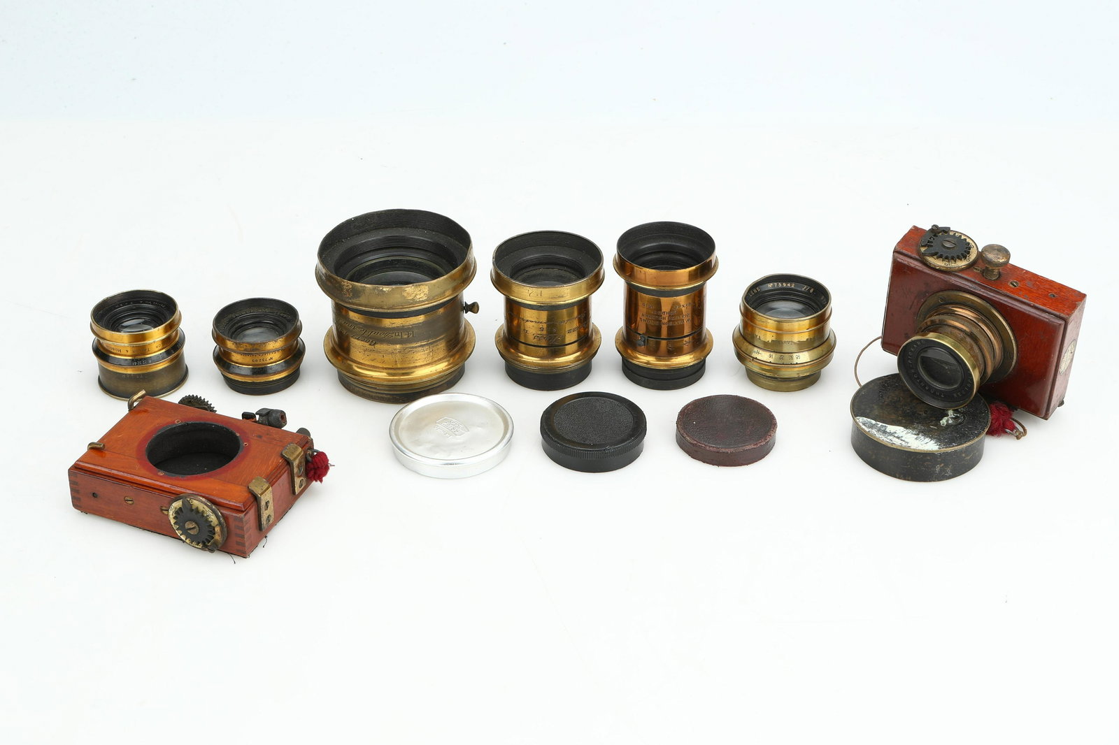 A Good Selection of Brass Lenses, (1 of 1)
