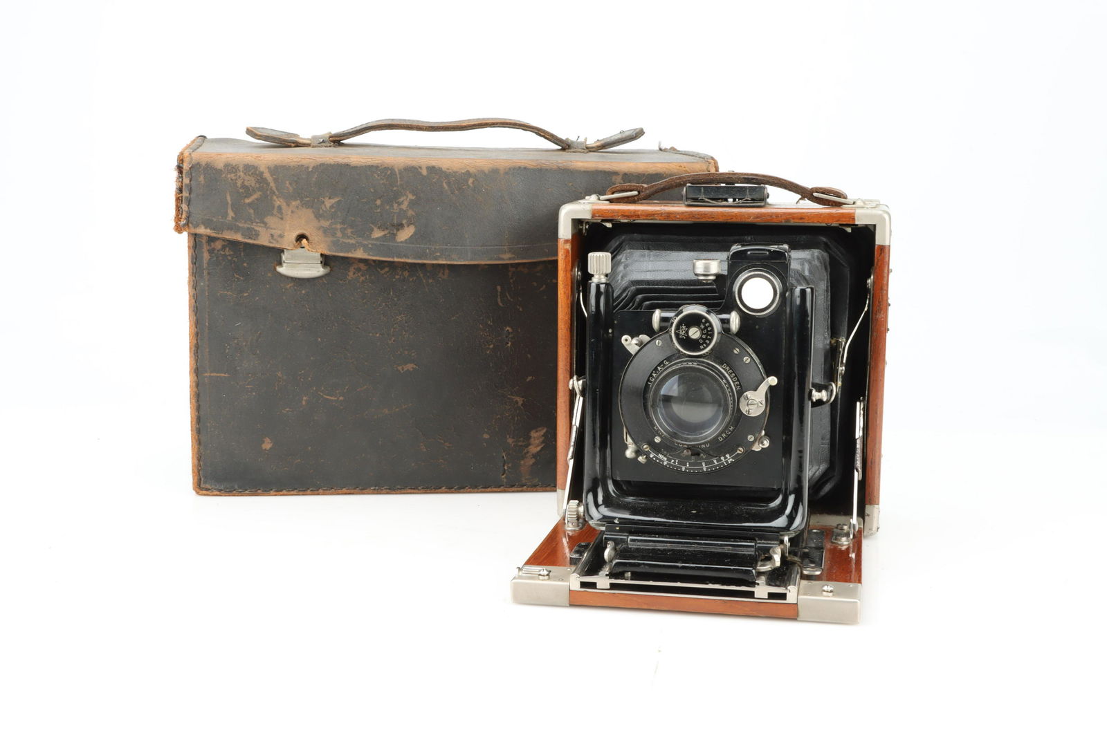 純正直送 ICA Dresden Compur Folding Camera レトロカメラ ...