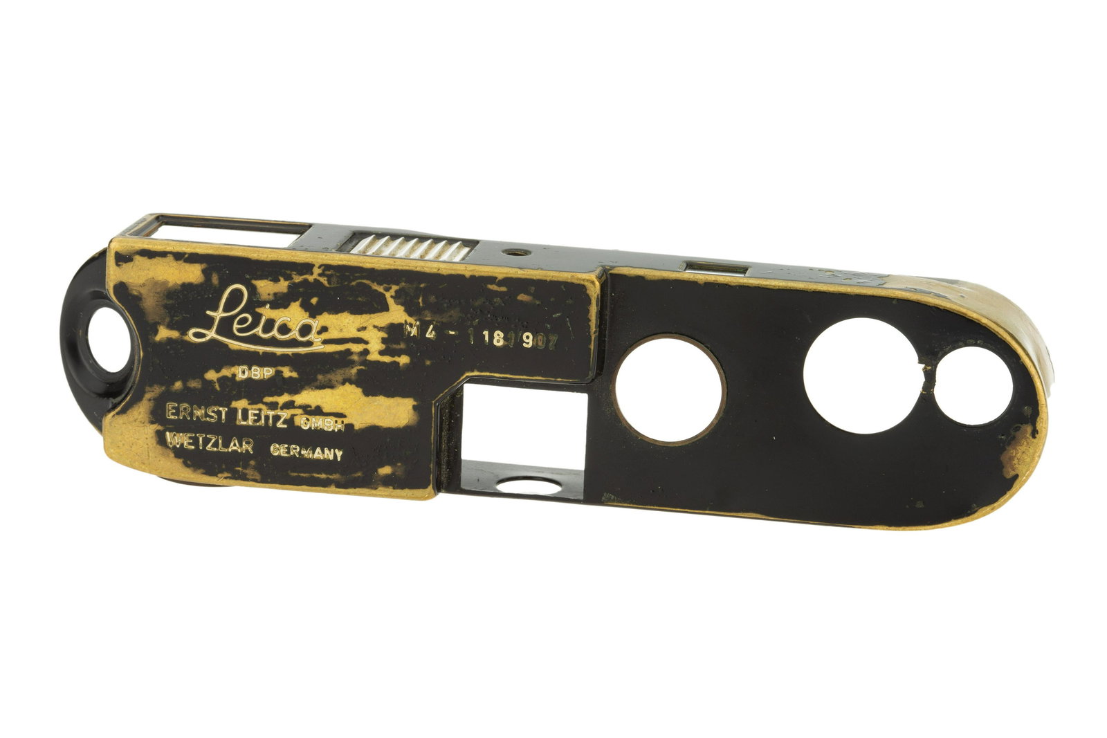 A Leica M4 Black Enamel Top Plate, (1 of 1)