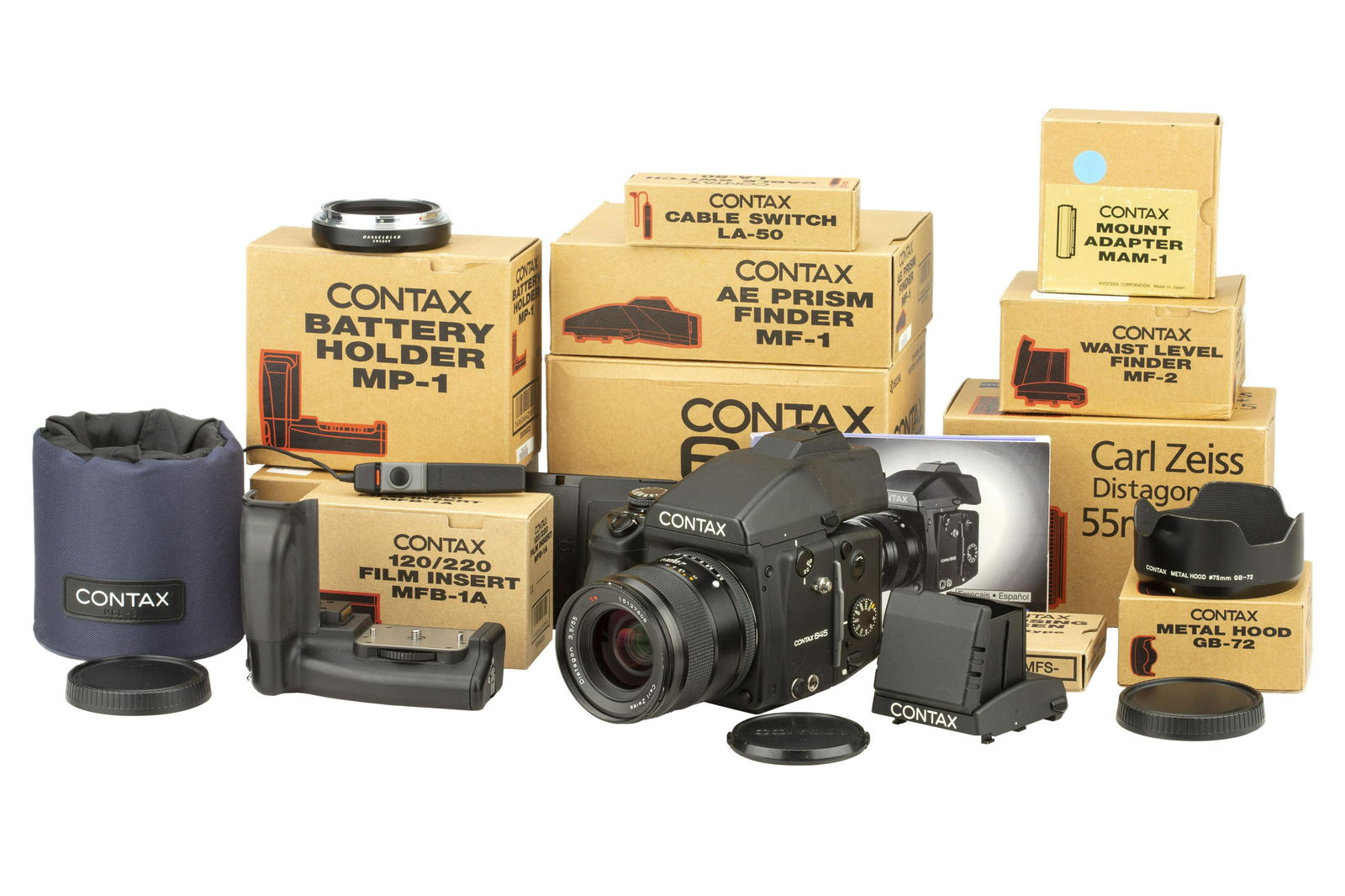 A Contax 645 Medium Format Camera Outfit,