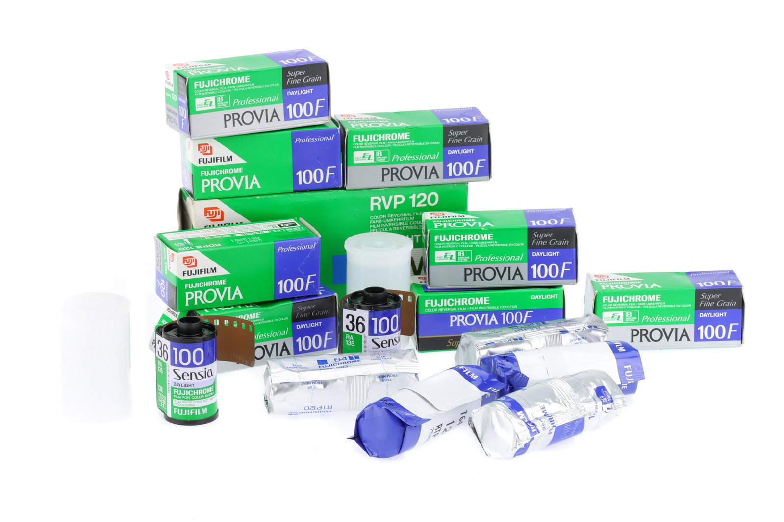 A Mixed Selection of Slide Film,: A Mixed Selection of Slide Film,from makers including Fujifilm, all expired, approx. 20 rolls,