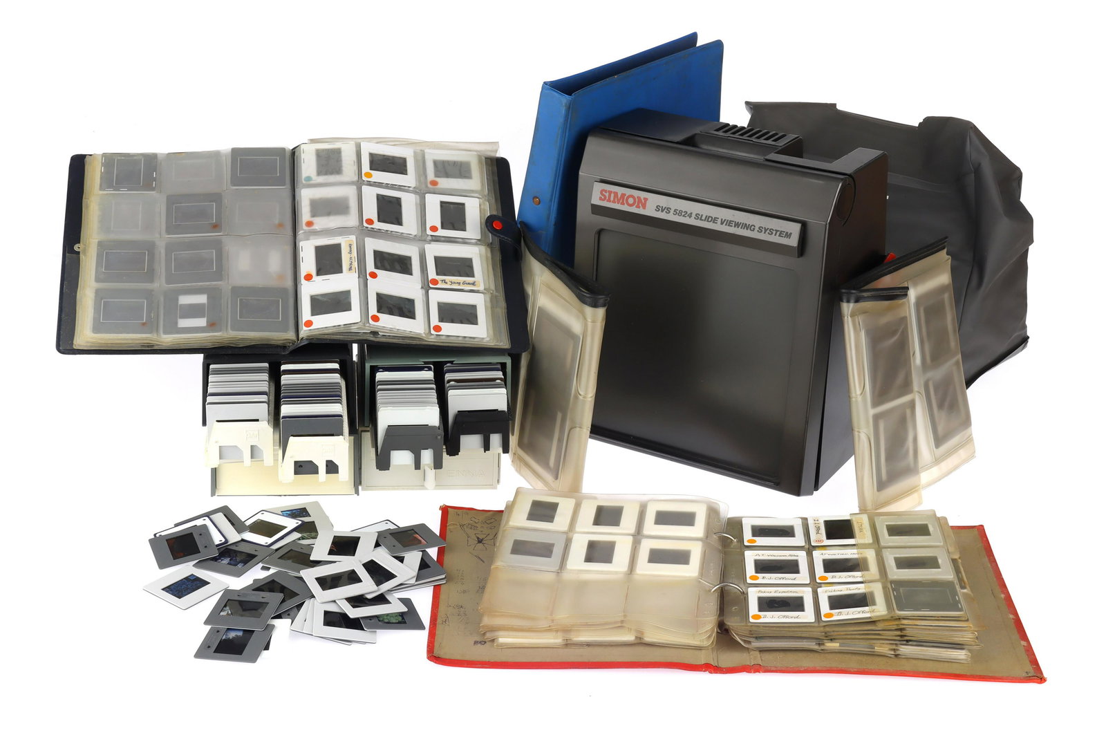 A Simon SVS 5824 Slide Viewer and a Large Quantity of Slides (1 of 1)