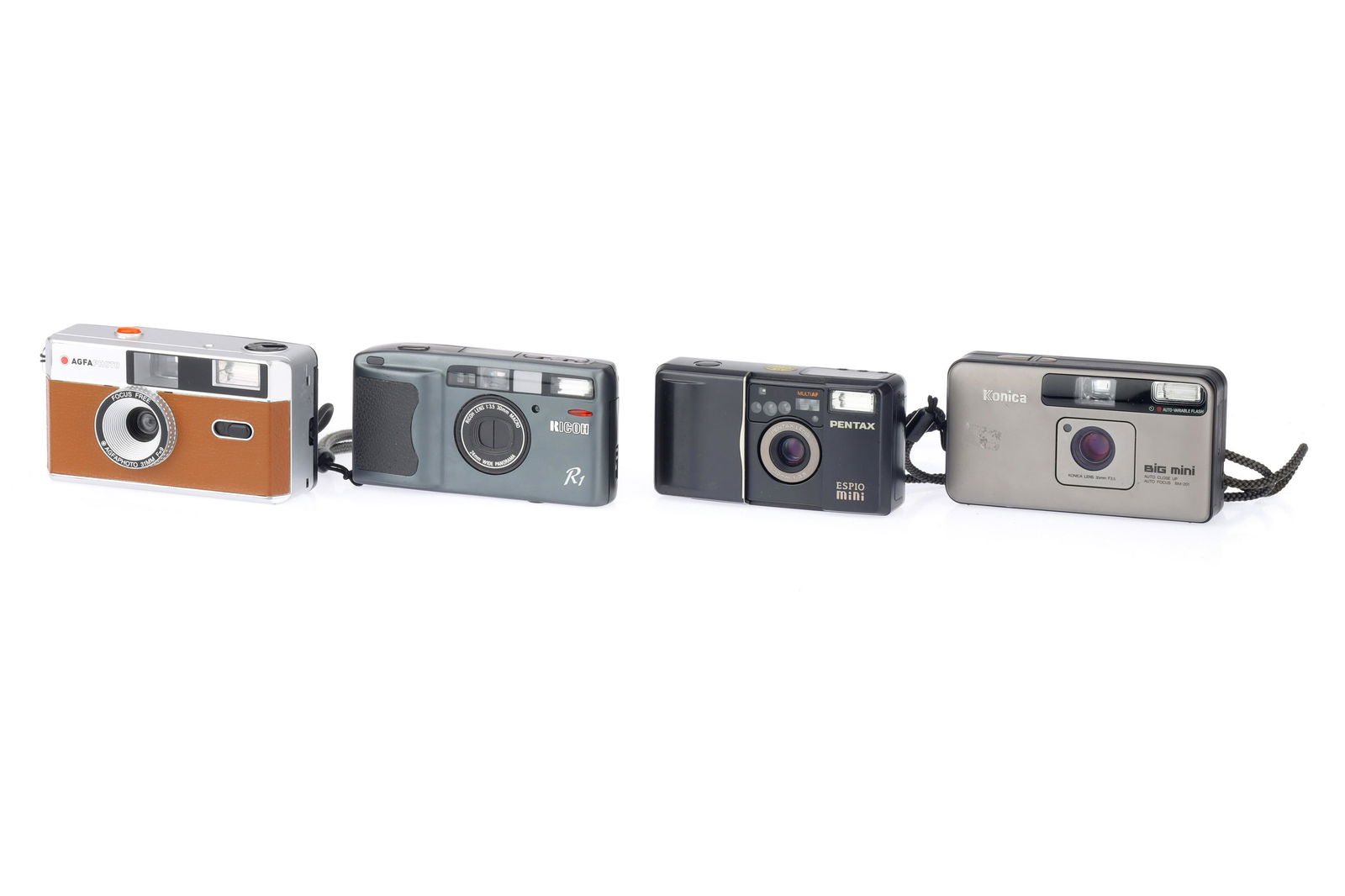 Four 35mm Compact Cameras, (1 of 1)
