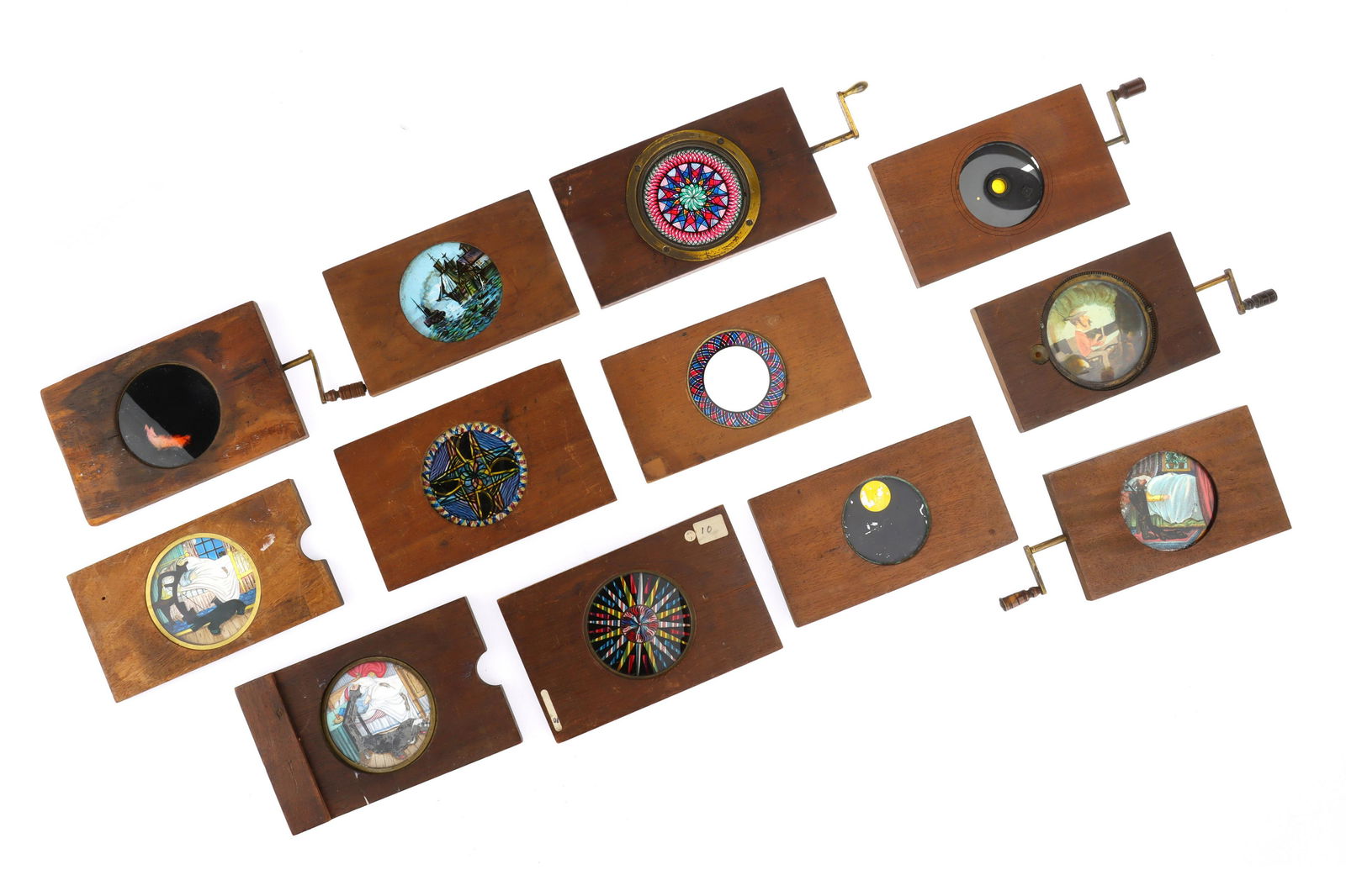 Collection of Mechanical Magic Lantern Slides, (1 of 1)