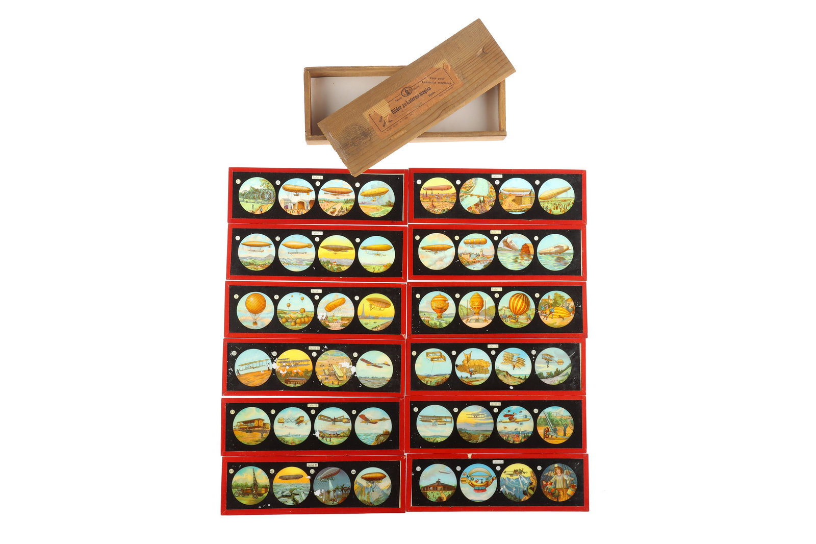 A Collection of Children's Magic Lantern Slides on Air Transport (1 of 1)