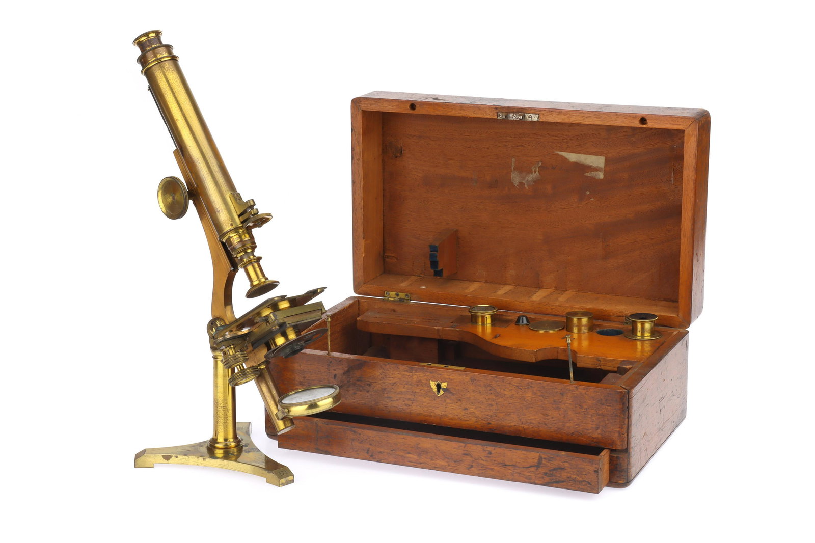 A Very Early Smith & Beck Compound Monocular Microscope, (1 of 1)