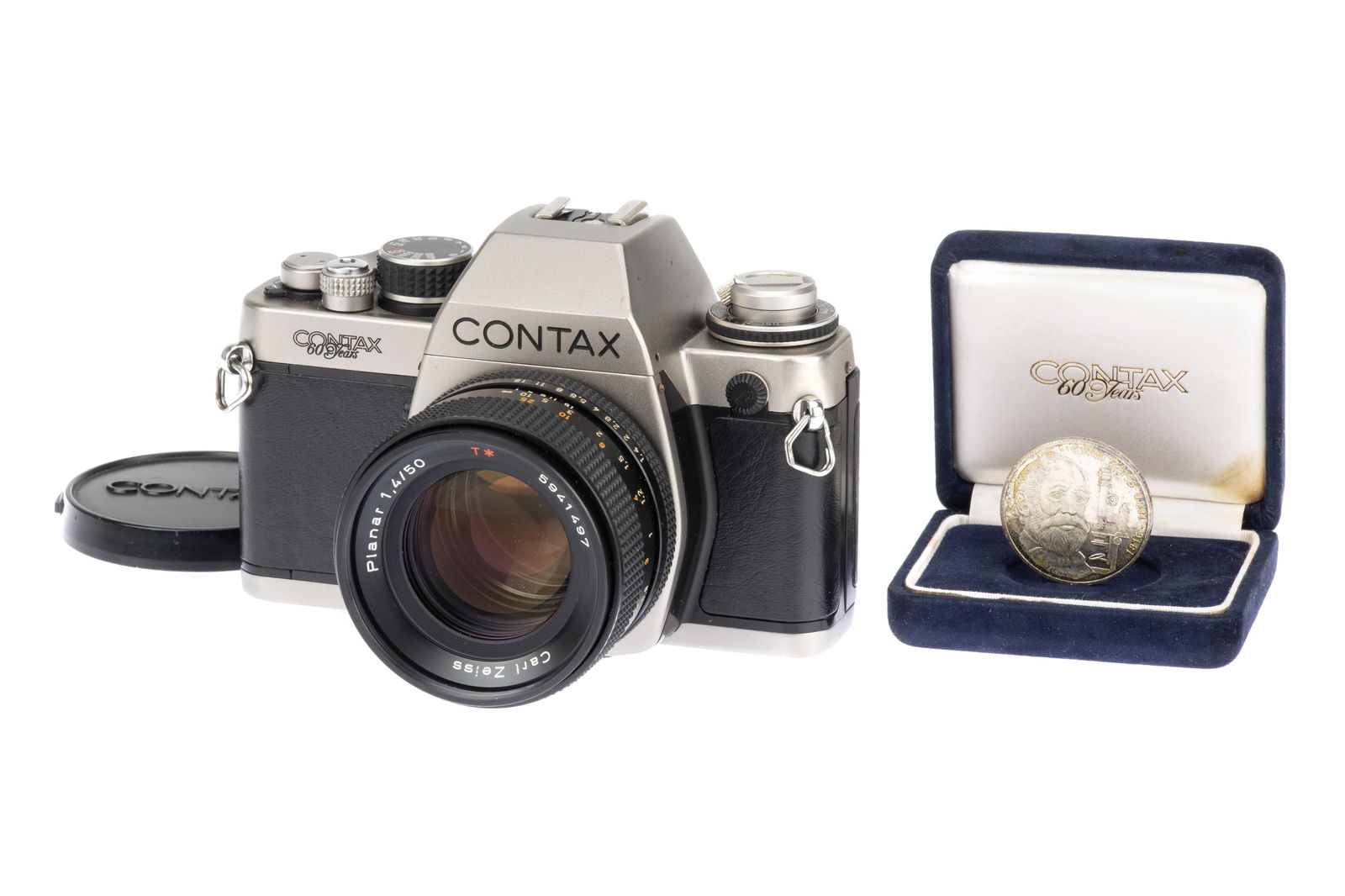 A Contax S2 '60 Years' SLR Camera, (1 of 6)