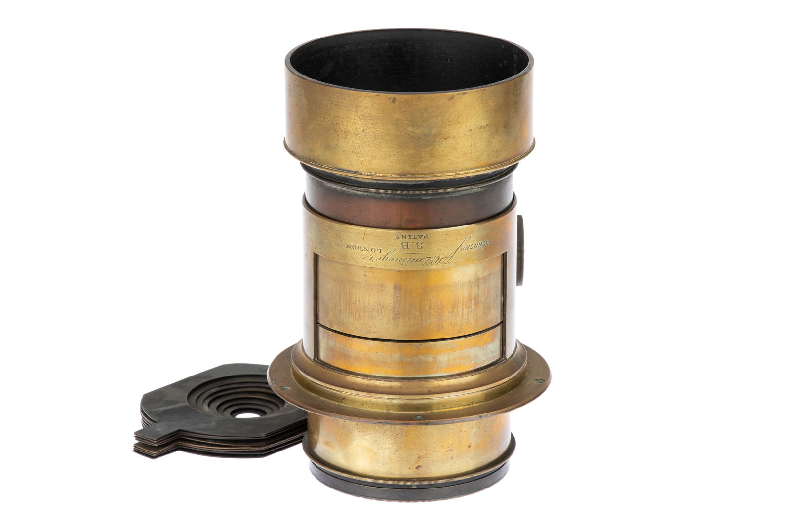 A J. H. Dallmeyer 3B Soft Focus Portrait Petzval Camera Lens, (1 of 5)