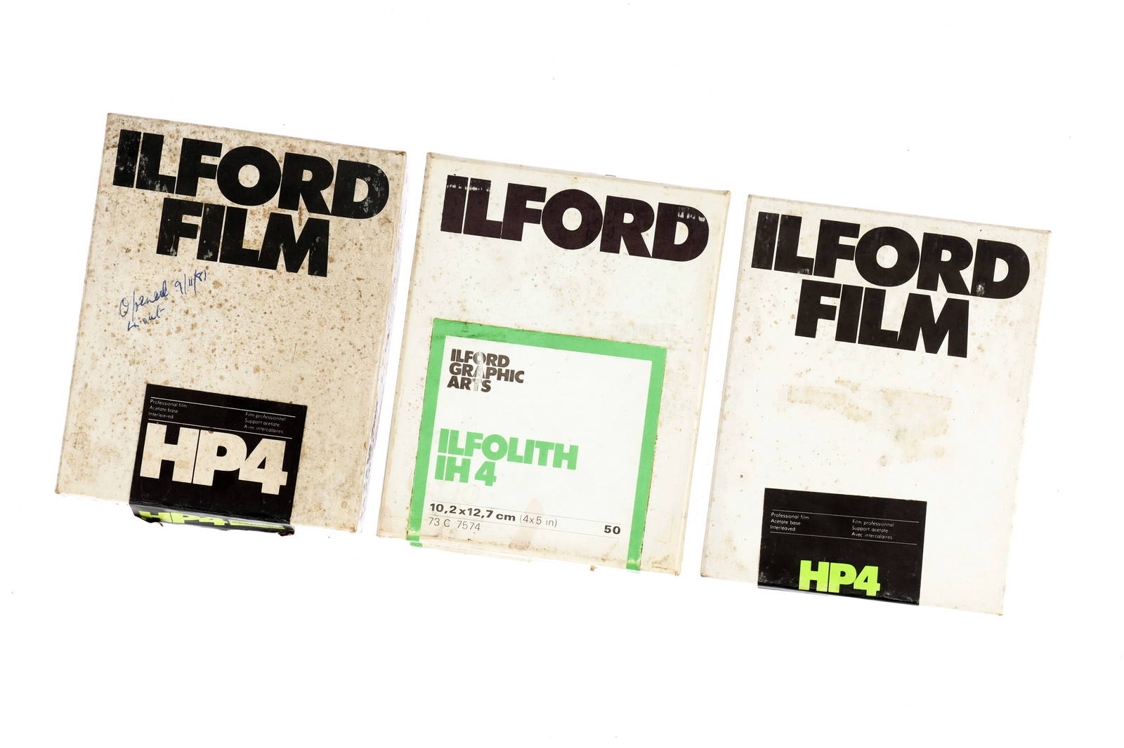 An Unused Box Of Ilford Hp4 4x5 Camera Film, Auction