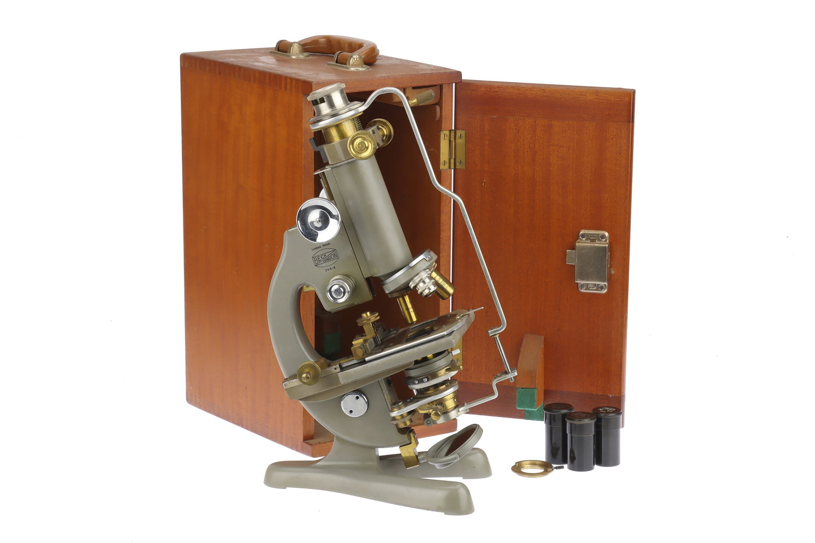 An Unusual Polarising Beck Model 47 Microscope, (1 of 1)