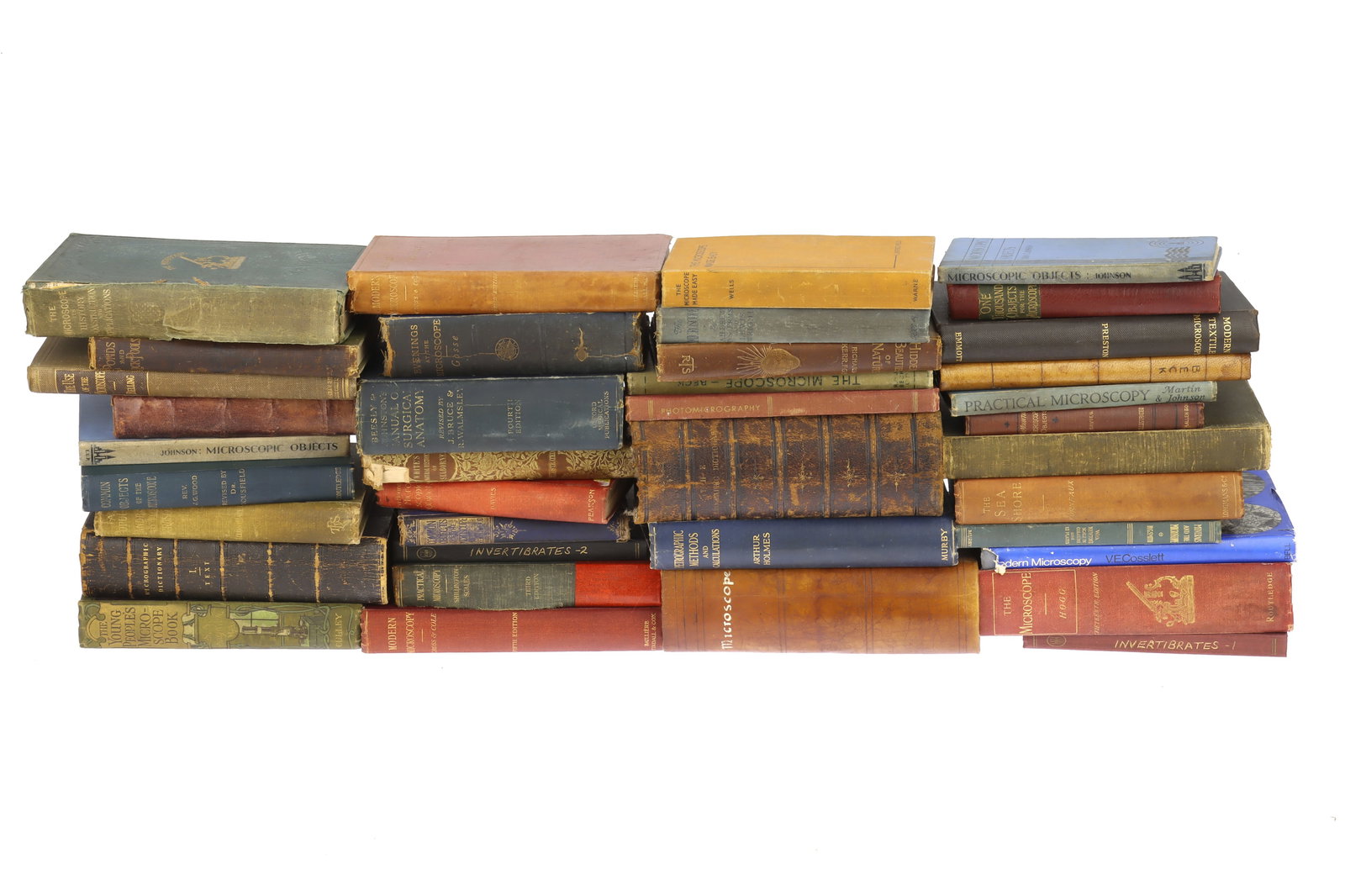 Large Collection of Classic Period Microscope Text Books, (1 of 1)