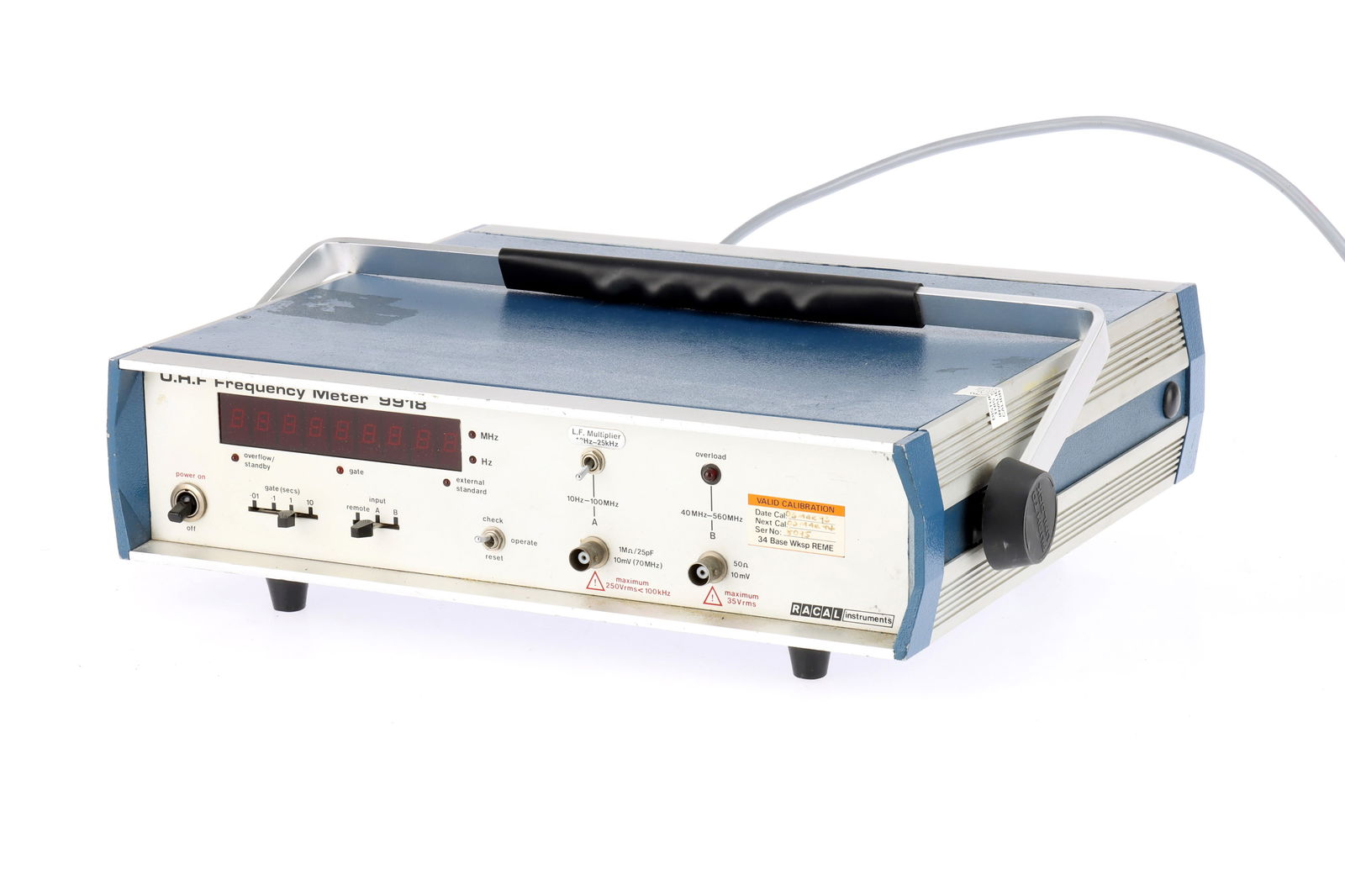 A Racal Instruments U.H.F. Frequency Meter 9918, (1 of 1)