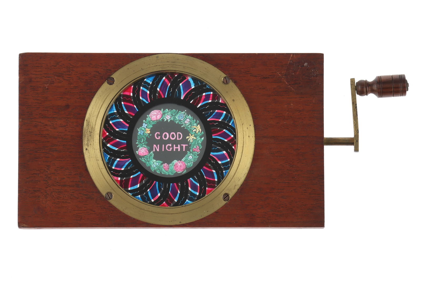 A 'Good Night' Mechanical Magic Lantern Slide, (1 of 1)